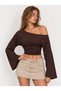 WOMEN'S BLOUSE WITH BOAT NECK, MADE OF FULL-LYCRA MODAL FABRIC - 4