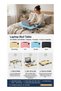 Foldable Laptop Bed Table 60 x 40 cm with Cup Holder and Tablet Slot, Portable Wooden Lap Desk - 3