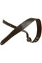 18A0045 Brown Slim Leather Guitar Strap - 4