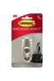 Forever Classic Medium Metal Wall Hook, Brushed Nickel - Adhesive Strips, No Drilling - 2
