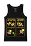 Bee Happy – Time for a Break: Cute Bee and Flower Cartoon-Themed Tank Top