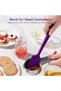 22,7cm Small Silicone Spatula for Cooking Scraping (Purple) - 6