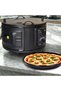 Electric Round Double Layer Turkish Oven with Thermostat, Black Countertop Pizza and Bread Oven - 5