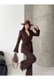 Women's Rose-Printed Top and Bottom Set with Wide-Leg Pants and a Tie-Detail Design - 4