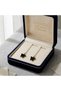 18k Butterfly black dangling earrings