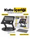 Desktop Phone and Tablet Stand, Aluminum Alloy, 360-Degree Rotating Foldable Metal Stand NO. S961 - 2