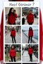 Women's Relaxed Fit Asymmetrical-Cut Sweater with a Turtleneck—Red, Brown, Gray, Burgundy, White, Beige, Anthracite - 8