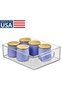 iDesign Cabinet/Kitchen Binz Kitchen Storage Container, Medium-Sized Plastic Storage Boxes for The Fridge, Freezer or Pantry, Clear - 2