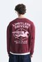 Oversized Printed Crew-Neck Sweatshirt - 5
