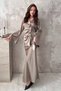 Khaki Satin Double Suit