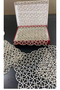 5 Piece Brown Angles Model Lace Tablecloth Runner Set Living Room Set - 2