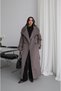 Brown Premium Wool Belted Melton Coat