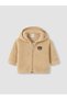 LCW Baby Beige Hooded Embroidered Plush Boy's Cardigan—The ALITA CITY Difference - 2