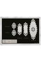 Evita Model Cream-Cream 5 Piece Linen Lace Living Room Set Runner Set Luxury - 2