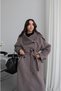 Brown Premium Wool Belted Melton Coat - 2