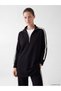 Two Mt Shop Quality Lcw Everyday Black Diving Fabric Plain Loose & Baggy Women's Sweatshirt Tunic