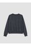 TWO MT SHOP QUALITY XSIDE Anthracite Oversized Soft Touch Women's Sweatshirt - 6