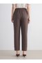 LCWAIKIKI Classic Brown Straight-Leg Carrot-Cut Tapered-Leg Women's Pants, Featuring the ALITA CITY Touch - 5
