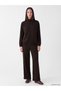 TWO MT SHOP QUALITY LCW EVERYDAY Brown Scuba Fabric Leopard Print Women's Short-Sleeve Zipper Sweatshirt - 2