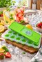 12-Cube Silicone-Based Plastic Ice Tray with Lid—Easy-to-Remove Ice Cubes - 4