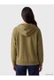 TWO MT SHOP QUALITY Green 3-Ply Brushed Inside Women's Zipper Sweatshirt - 4