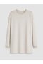 TWO MT SHOP QUALITY LCW EVERYDAY Gray Scuba Fabric Solid Oversized Women's Sweatshirt Tunic - 5