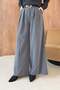 Pile-Trimmed Pants, Charcoal Grey - 3