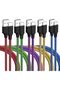 Micro USB Cable, 2 Pack 2m/6ft USB A to Micro PVC Braided Charger Cables, 480Mbps Data Trans - 5