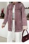 Women's Denim Jacket with Beaded Embroidery on the Front and Back Sleeves - 8