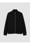TWO MT SHOP QUALITY LCW EVERYDAY Black 3-Ply Brushed Inside Plain Short Women's Zipper Sweatshirt - 5