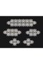 5-piece living room set lace tablecloth runner set dowry elegant model cream - 5