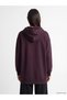 TWO MT SHOP QUALITY Plum 3-Ply Brushed Inside Oversized Women's Zip-Up Sweatshirt - 4