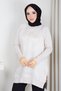 Women's Silk-Cupra Fringed Mercerized Knit Tunic - 5