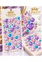 Purple, Pink, Blue Round Crystal Stone Adhesive Stickers for Face Makeup, Phone Cases, Nails, and Bags - 2