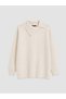 TWO MT SHOP QUALITY LCW Modest Ecru Knit Mock Neck Women's Tunic