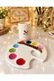 Water Design House Handmade Polymer Clay Figurine Porcelain Cup and Color Palette-Inspired Serving Platter - 2