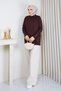 Women's Ruffle Detail Rayon-Mercerized Knit Sweater Tunic - 4