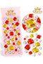 Trendy Square Crystal Yellow, Red, and White Rhinestone Self-Adhesive Sticker—Shiny Decoration for Phone, Thermos, and Bag - 2
