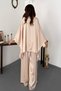 Beige Cape Suit - 5