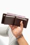 Dervan 9144 Genuine Leather Men's Wallet with 10 Card Slots and 2 Clear ID Pockets - 2