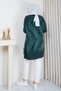 Women's Silk-Cupra Fringed Mercerized Knit Tunic - 7