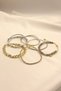 Beaded Gold Waterway Floss String Bracelet Set, 6 Pieces - 2