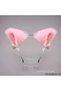 Pink Fluffy Cat-Ear Crown with Ribbon and Bell Details—Anime Cosplay Hair Accessory for Women, Teen Girls, and Children - 5