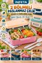2-Compartment 150–300 ml Stainless Steel Food and Meal Container with Locking Lid, Portable