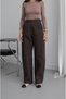 Bitter Coffee High-Waisted Bell-Bottom Pants - 2