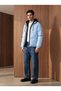 MEN'S WINTER SHORT PUFFER JACKET WITH REMOVABLE HOOD - 2