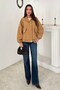 Camel Jacket with Snap Details - 3