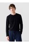 Quality Parts from Çelebi Store Henley Roba Collar Long Sleeve Men's Pajama Top - 2