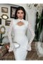 Premium Midi Dress with Lace Details