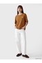 LCW Vision Brown Interlock Printed Loose & Oversized Short-Sleeve Women's T-Shirt, Featuring the ALITA CITY Touch - 2